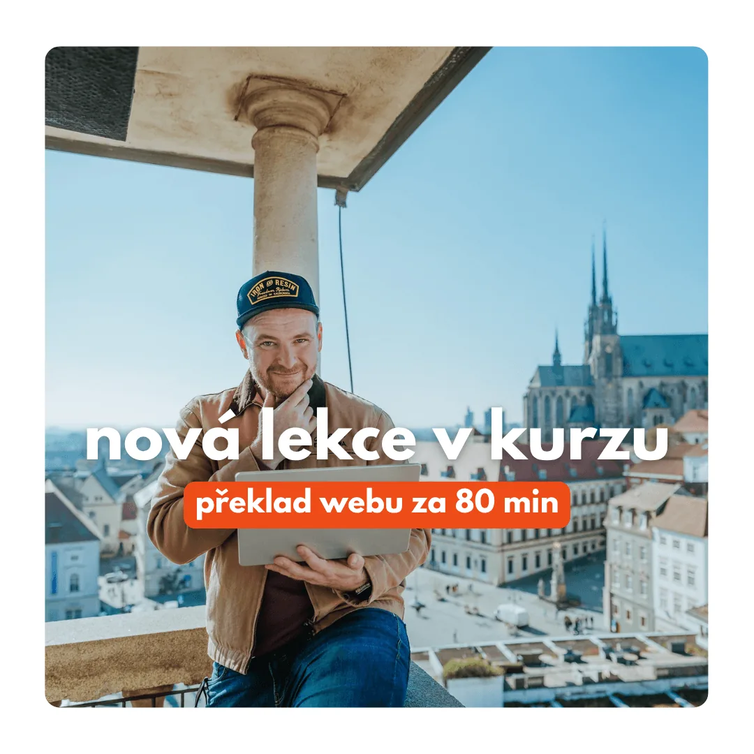 Nová lekce: Překlad webu za 80 minut pomocí vibe codingu