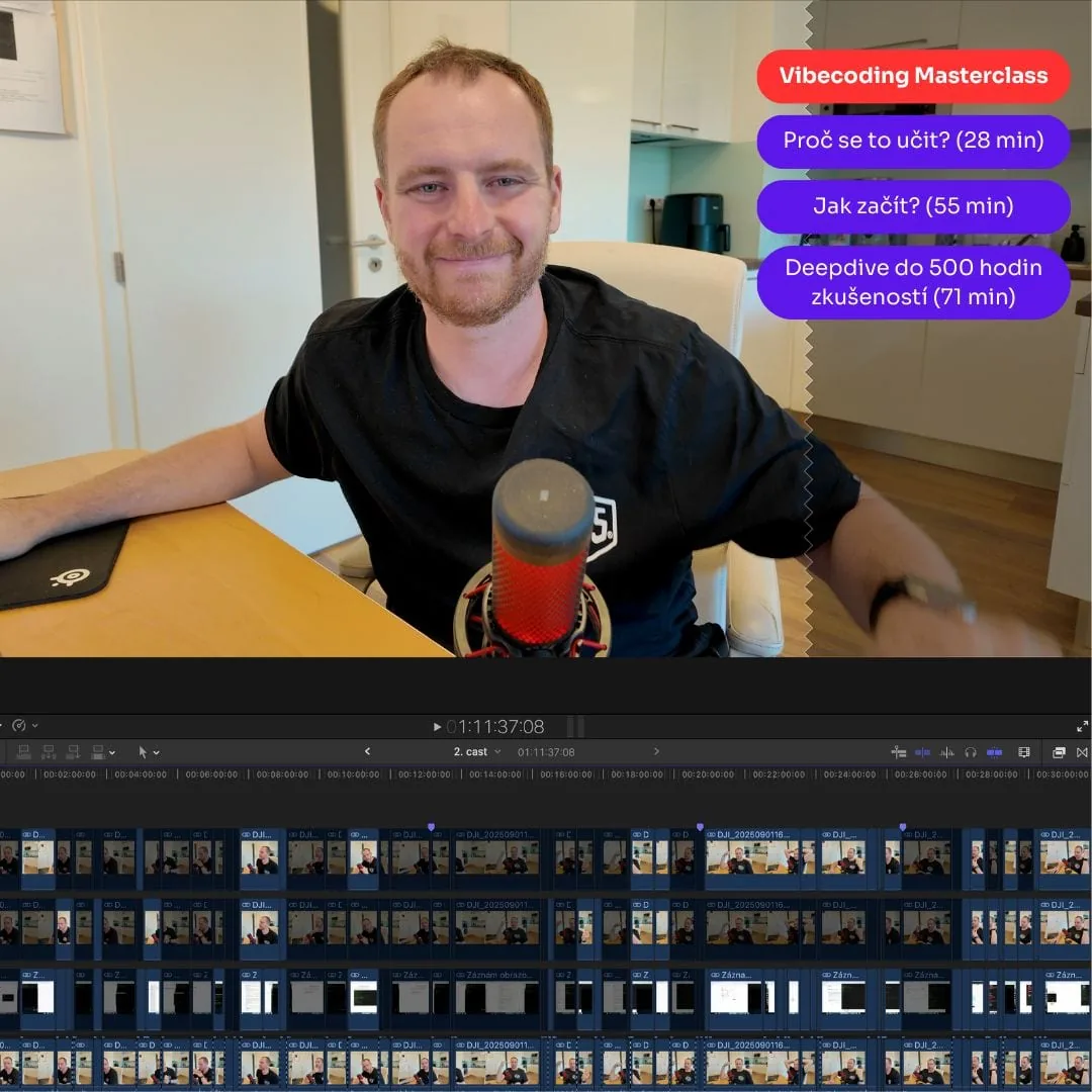 Nový update v kurzu: 3 hodiny vibe codingu