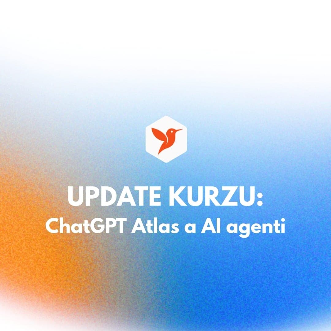 Update kurzu AI First: ChatGPT Atlas a AI agenti mění pravidla hry