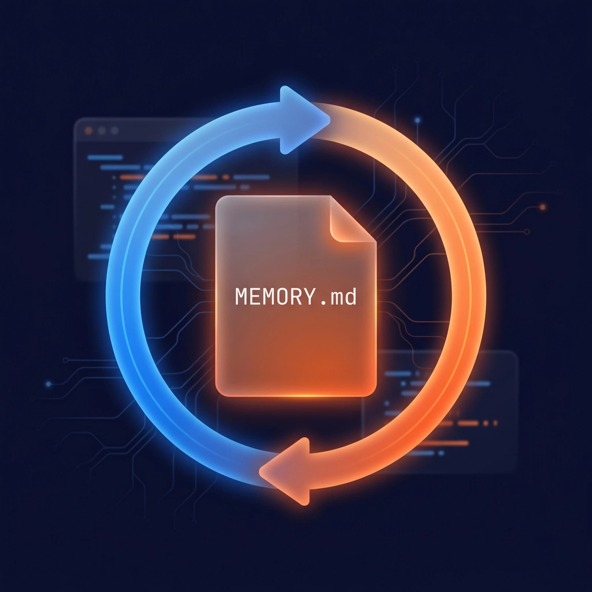 Vizualizace auto memory v Claude Code: agent si sám ukládá poznámky do souboru MEMORY.md a v další session si je vybaví