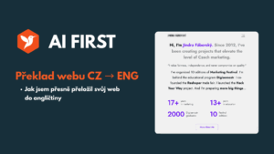 překlad webu Faborsky pomocí vibe codingu - nástroje Claude Code z češtiny do angličtiny, ai first